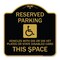 Signmission Reserved Parking Vehicles or Dis Vet Plates or State Disabled Card This Space, BG-1818-22999 A-DES-BG-1818-22999 - alternate 1